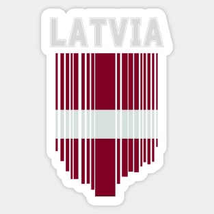 Latvia flag, latvian flag Sticker